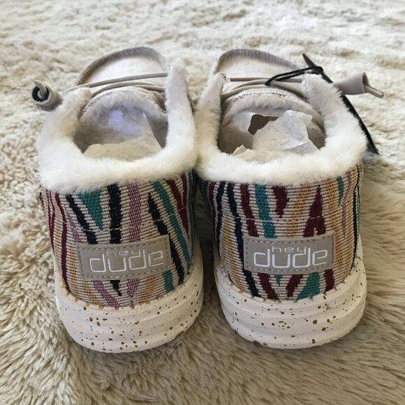 'Hey Dude' Wendy Funk Wool Beige - Size 7 - Picture 3 of 9